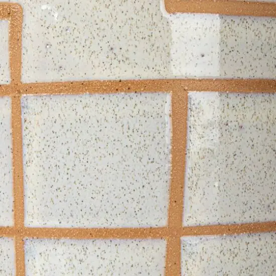 Hello Honey® 6" Cream & Brown Geometric Harmony Stoneware Planter {9}