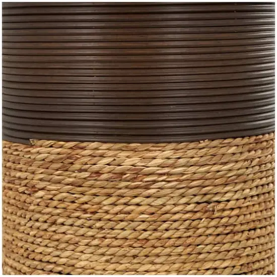 32" Dark Brown Seagrass Handmade Vase {3}