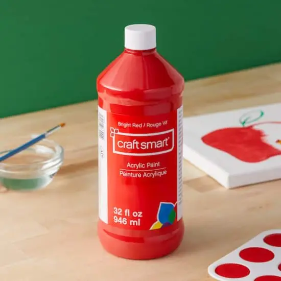 32oz. Acrylic Paint by Craft Smart&reg; Red {3}