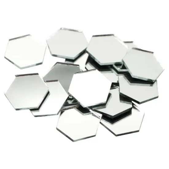 1" Hexagon Glass Mirrors, 50ct. by Make Market&reg; {4}