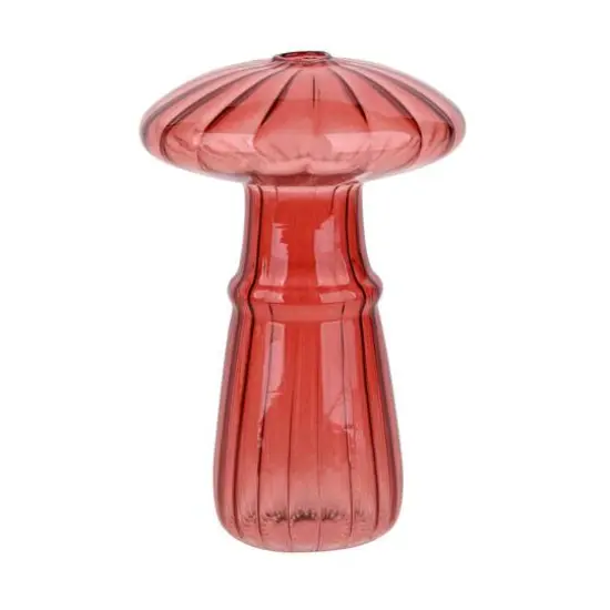 4.5" Burgundy Glass Mushroom Tabletop D&eacute;cor by Ashland&reg; {1}