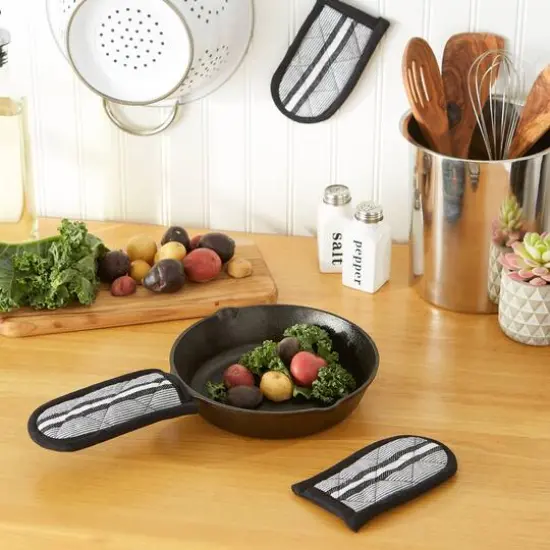 DII&reg; Chef Stripe Pan Handles, 3ct. Black {6}