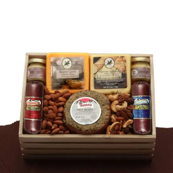Premium Selections Meat & Cheese Gift Crate {1}