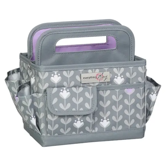 Everything Mary Purple & Gray Craft Caddy {1}