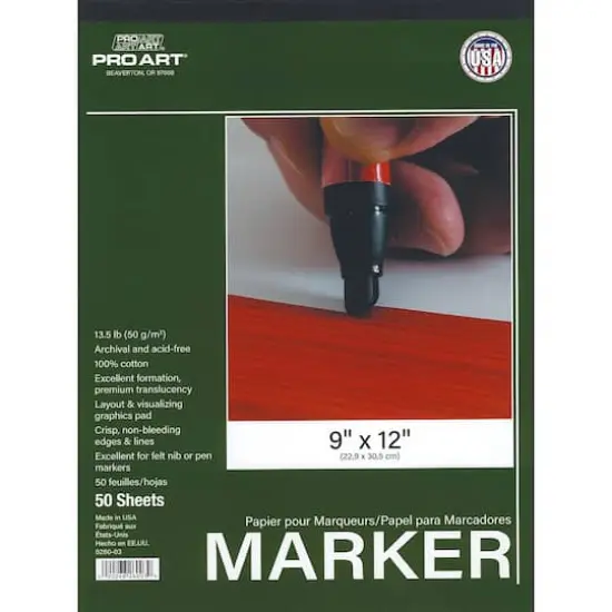Pro Art Marker Paper Pad, 9" x 12" {1}