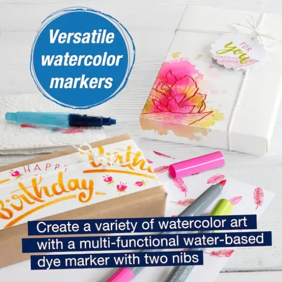 Faber-Castell&reg; Goldfaber Aqua Basic Shades Dual-Tip Marker Set {3}