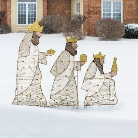 3.5ft. LED 3 Wisemen Yard Display {3}