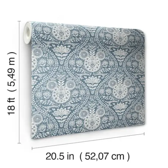 RoomMates Disney&reg; Mickey Mouse Block Print Peel & Stick Wallpaper Blue {8}