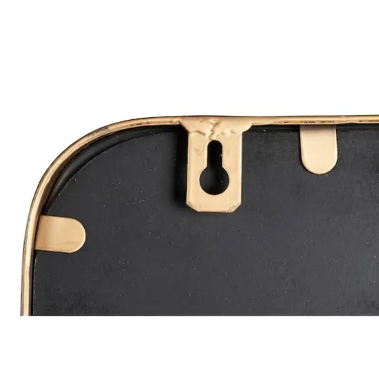 Hello Honey&reg; Brass Mirror With Shelf {3}