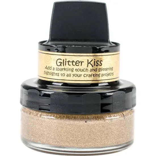 Creative Expressions Cosmic Shimmer Glitter Kiss Sahara Gold {1}