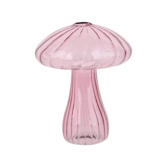 4.5" Glass Mushroom Decorative Container by Ashland&reg; Pink {1}