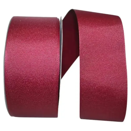 JAM Paper 2.25" Grosgrain Texture Ribbon Burgundy {1}
