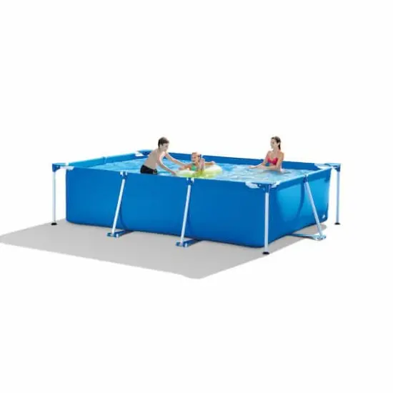 9.8ft. x 29.5" Rectangular Frame Above Ground Swimming Pool with Filter Pump {4}