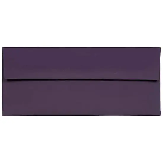 JAM Paper 8" x 11.5" Letter Paper & Envelopes #10 Business Stationery Set, 50ct. Dark Purple {5}
