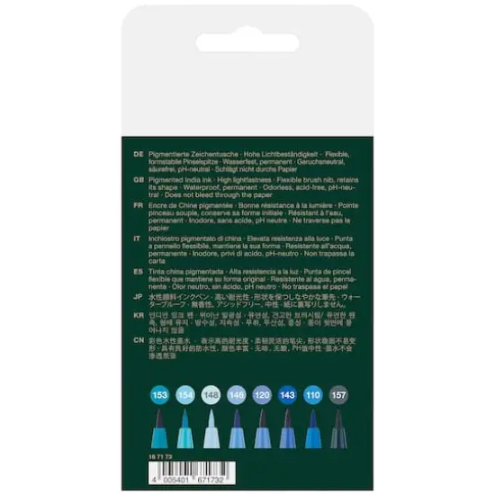 Faber-Castell&reg; PITT&reg; The Blues Artist Brush Pen Set {5}