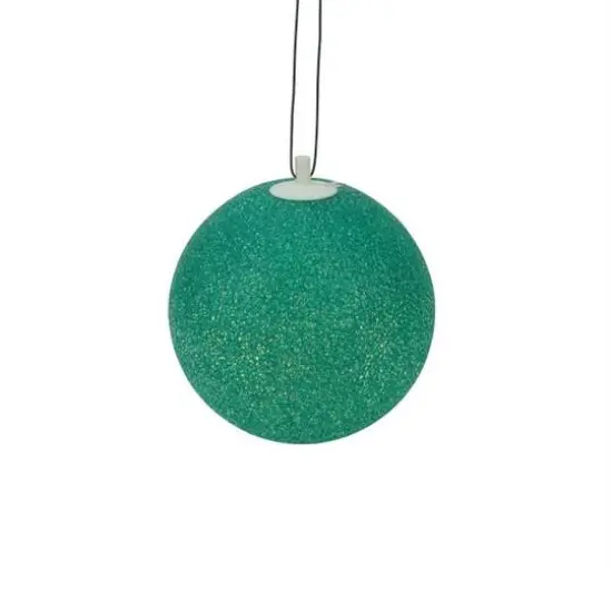 7" Green Lighted Twinkling Christmas Hanging Decor {4}