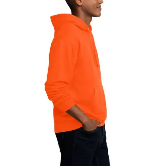 Fruit of the Loom Eversoft Fleece Pullover HoodieSafety Orange {5}