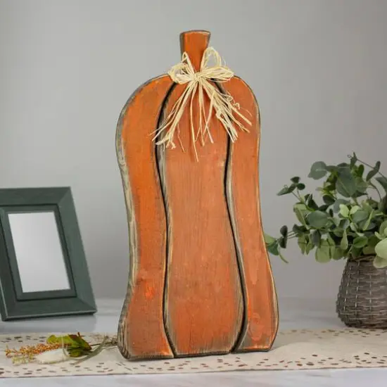 19.5" Orange Pumpkin Tabletop D&eacute;cor {3}