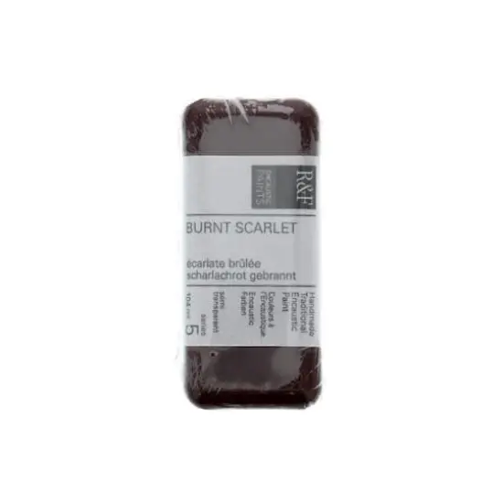 R&F&reg; Encaustic Paint Cake, 104mL Burnt Scarlet {1}
