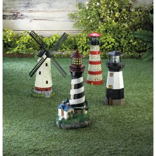 19" Solar-Powered Light House {4}