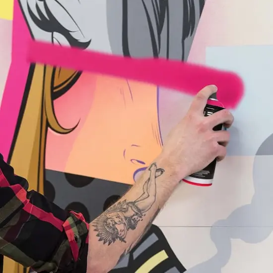 Ironlak Acrylic Spray Paint Flirt {5}