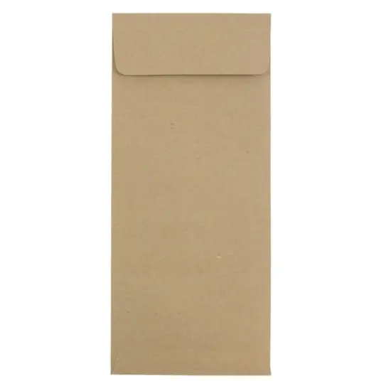 JAM Paper 4.75" x 11" Brown Kraft Policy Business Envelopes, 50ct. {1}