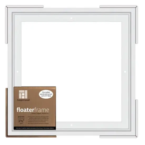 Ampersand&trade; White 1.5" Depth Face Bold Edge Floaterframe {1}