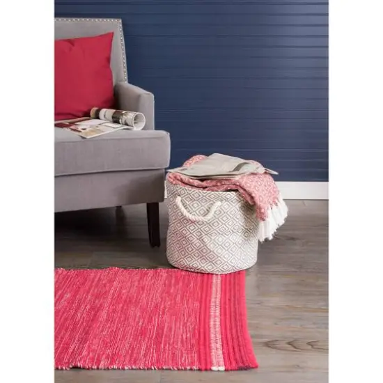 DII&reg; Large Round Geo Diamond Paper Bin Black {7}