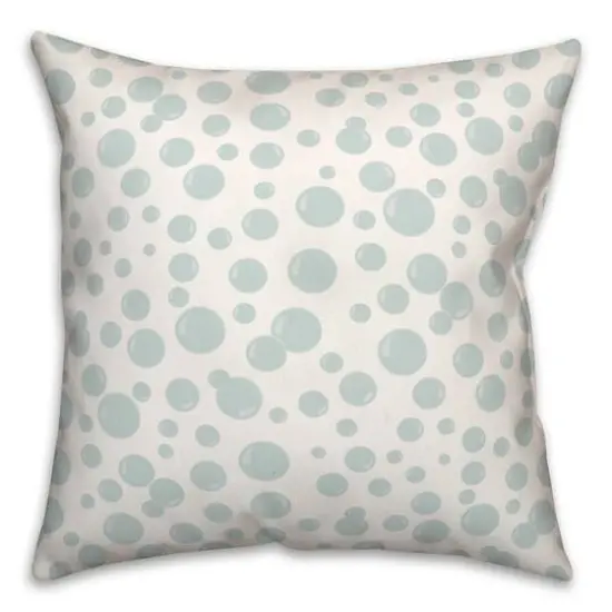 Bubbles All Over Throw Pillow White {4}