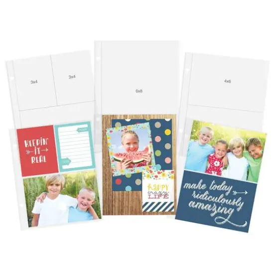 Simple Stories Sn@p!&trade; Variety Pack Pocket Pages for 6" x 8" Binders, 12ct. {3}