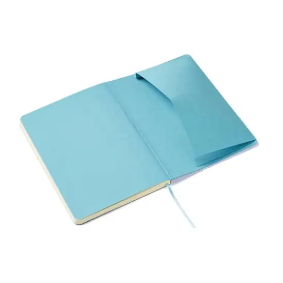 Fabriano&reg; EcoQua Plus Lined Fabric-Bound Notebook Turquoise {4}