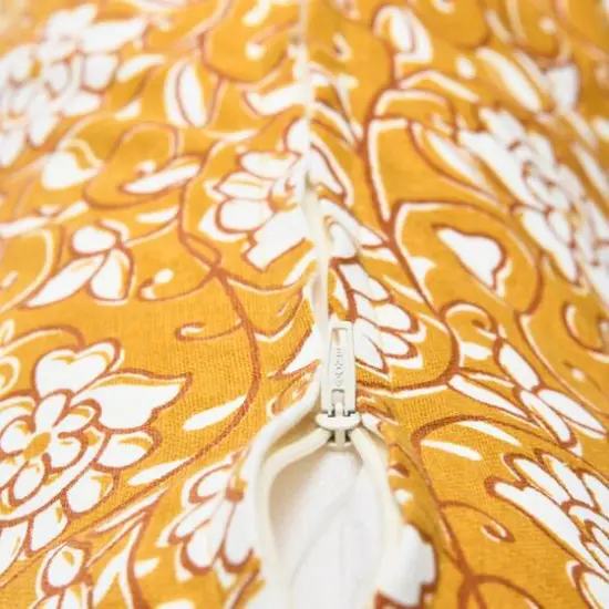 Hello Honey&reg; Yellow Floral Paisley Pillow Cover {6}