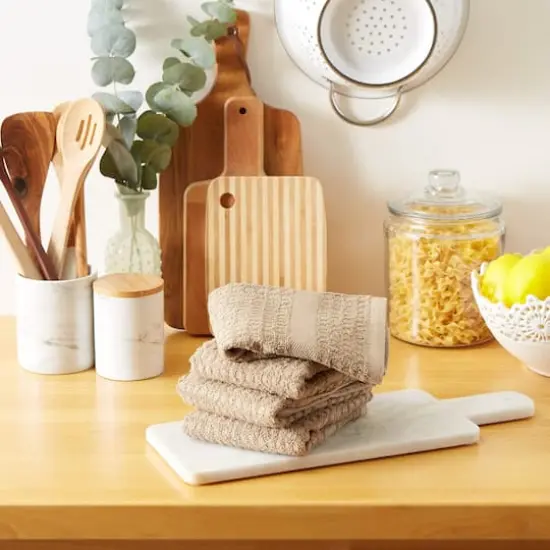 DII&reg; Solid Stone Waffle Terry Dishtowels, 4ct. {5}