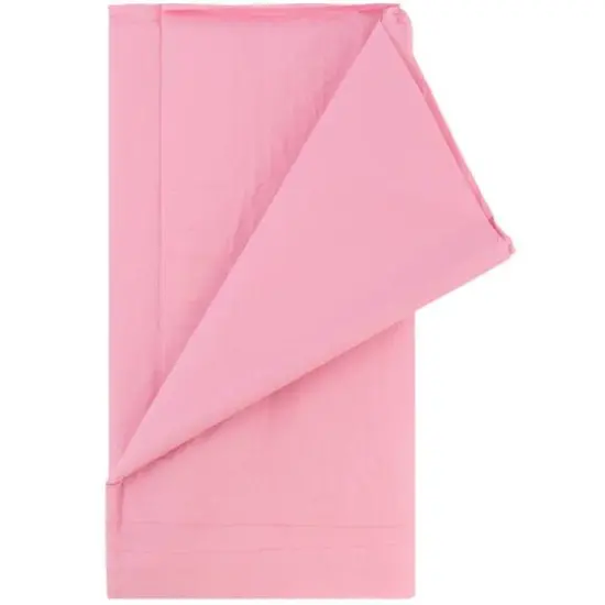 JAM Paper 108" Rectangular Plastic Lined Paper Table Cover Baby Pink Pastel {3}