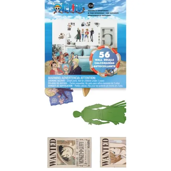 RoomMates One Piece Straw Hat Crew Peel & Stick Wall Decals {8}