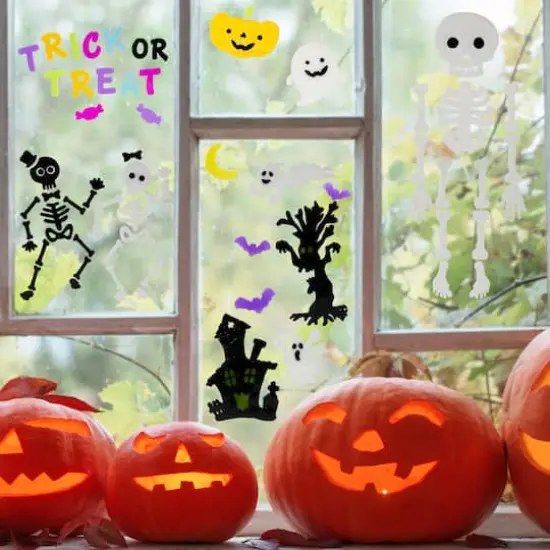 Double Sided Halloween Gel Window Clings, 4ct. {3}
