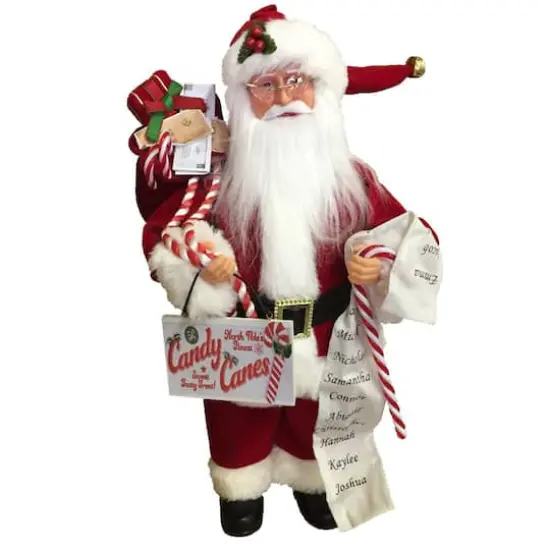 Santa's Workshop 15" Candy Cane Claus {1}