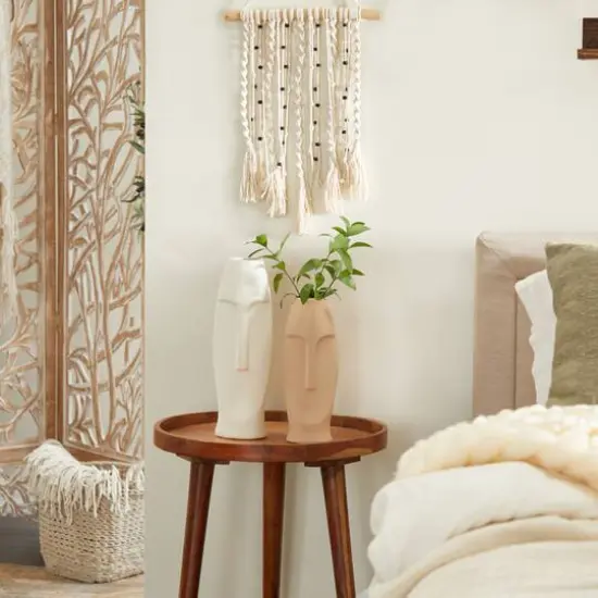 Set of 2 Multi Stoneware Contemporary Vase, 15" x 5" x 5" {9}