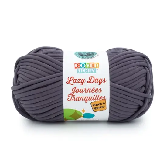 Lion Brand&reg; Cover Story&trade; Lazy Days Thick & Quick&reg; Yarn Pewter {1}