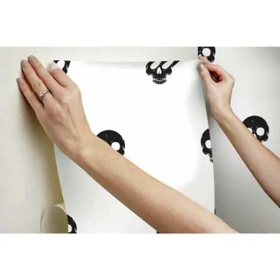 RoomMates Disney&reg; Cruella Glamour Skulls Peel & Stick Wallpaper Black {11}