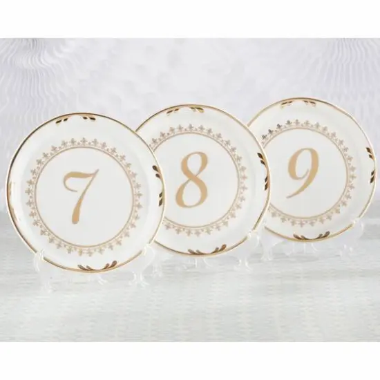 Kate Aspen&reg; Tea Time Vintage Plate Table Numbers (7 to 12) {3}