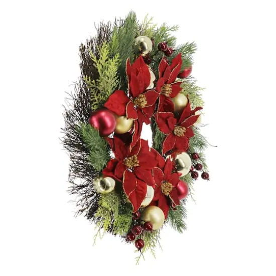 24" Poinsettia Wreath by Ashland&reg; {4}