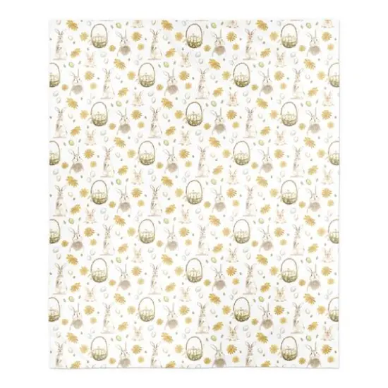Easter Greetings Blanket 50" x 60" Sherpa Fleece Blanket {1}