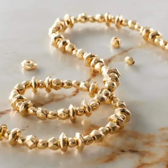 Gold Faceted Metal Bead Mix by Bead Landing&trade; {3}