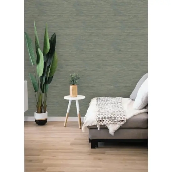 RoomMates Dimensional Grasscloth Peel & Stick Wallpaper Teal {5}