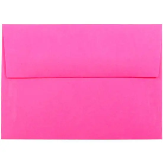 JAM Paper A2 Blank Greeting Card Set, 100ct. Ultra Fuchsia {4}