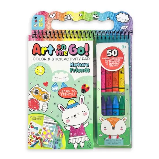 Bright Stripes iHeartArt Art on the Go! Nature Friends Activity Pad {1}