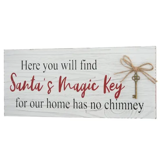 16" Santa&rsquo;s Key Tabletop Sign {1}