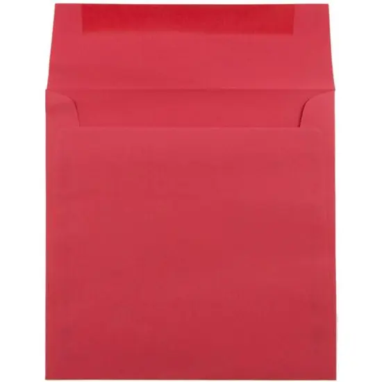 JAM Paper 6.5" x 6.5" Red Square Colored Invitation Envelopes, 25ct. {3}