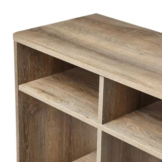 Hello Honey&reg; Coastal Oak TV Stand with Storage {6}